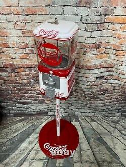 Coca cola Coke memorabilia vintage gumball machine 1¢ Acorn glass penny machine