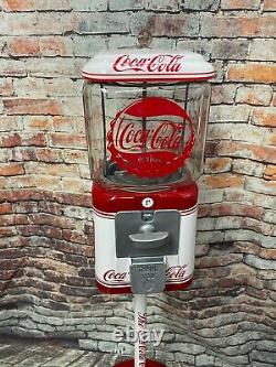 Coca cola Coke memorabilia vintage gumball machine 1¢ Acorn glass penny machine