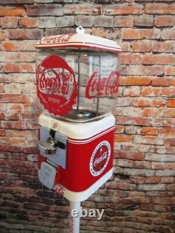 Coca cola Coke memorabilia vintage gumball machine Acorn glass Christmas gift