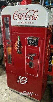 Coca cola coke machine vendo 81B Fully Restored 1950's soda machine pepsi 7up