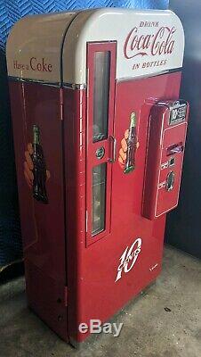 Coca cola coke machine vendo 81B Fully Restored 1950's soda machine pepsi 7up