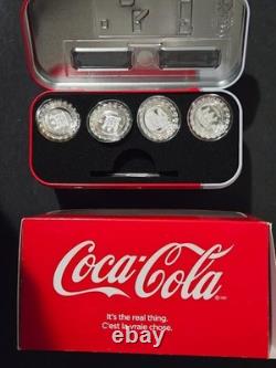 Coca cola coke vintage silver coin