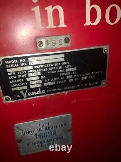 Coke Coca Cola Vendo 80 V-80 Soda Vending Machine Rare. Working + Free Bonus