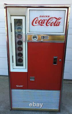 Coke Coka Cola Soda Vendo Machine H63 1959 Original Works Pick Up ONLY