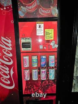 Coke Live/Wave Front Soda Vending Machine Royal 8 Select Multi Price DBA