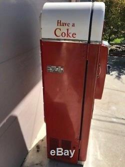 Coke coca cola soda machine vendo 81 D also 110 44 56 Pepsi 7up 1950 Will Ship