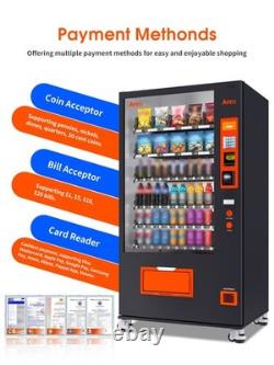 Commercial Combo Vending Machine 60 Slot Snack Soda with Card Reader