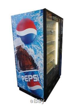 DIXIE NARCO 5591 BEV MAX SODA COKE, DRINK VENDING MACHINE with Pepsi Graphics