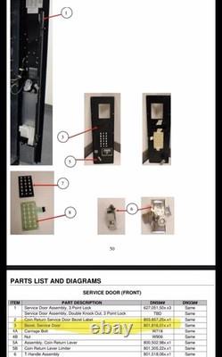 DIXIE NARCO ECC 5591, 2145, 3561, 2054 Soda Vending Machine Keypad Bezel New
