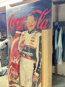 Dale Earnheart Front Of a Soda Machine