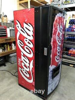Dixie Narco 180 Mini Cold Beverage Soda Vending Machine very Small Footprint