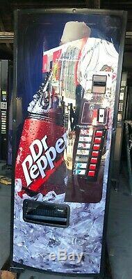 Dixie Narco 276 Dr Pepper Soda Water Energy Drink Can Bottle Vending Machine