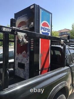 Dixie Narco 360-6 Bubble Front Soda Vending Machine Pepsi/Coke WithBill Acceptor