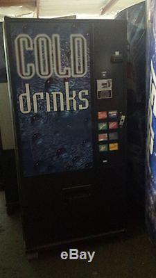 Dixie Narco 368-8 Flat Front Soda Vending Machine Pepsi/Coke WithBill Acceptor
