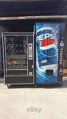 Dixie Narco 440-7 Coke Soda Vending Machine & AP 7000 Snack Vending Machine