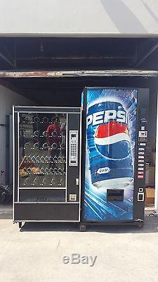 Dixie Narco 440-7 Coke Soda Vending Machine & AP 7000 Snack Vending Machine