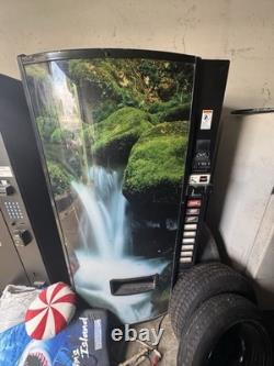 Dixie-Narco 501E Can Vending Machine Waterfall Graphic Bill Coin Acceptor