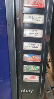 Dixie-Narco 501E Vending Machine, Soda/Drink. Used Untested Missing Lock