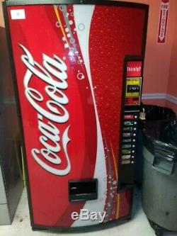 Dixie Narco 660 Coke Can Soda with Coin and Dollar Vending Machine