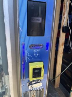 Dixie Narco Bev Max 6 Glass Front Soda Vending Machine Card Reader Media Touch
