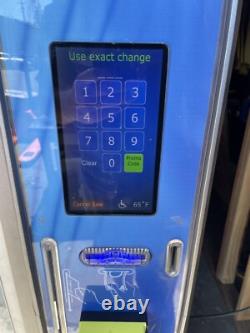 Dixie Narco Bev Max 6 Glass Front Soda Vending Machine Card Reader Media Touch