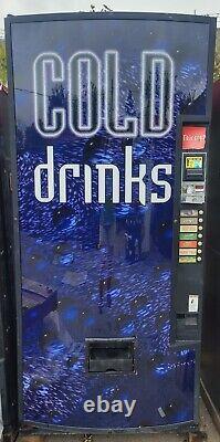 Dixie Narco Canned Coke Soda Machine with Generic Sign Face