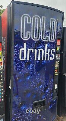 Dixie Narco Canned Coke Soda Machine with Generic Sign Face