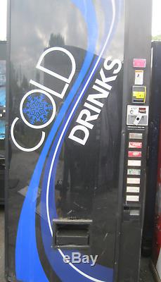 Dixie Narco Soda Canned Drink Vending Machine with Credit Card Reader