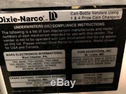 Dixie Narco soda pop vending machine #360-210-6, Has only been used at home Nice
