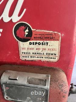 Drink Coca-Cola in Bottles vintage machine with water spout
