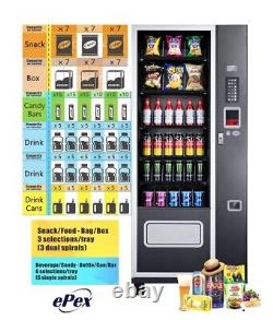 EPEX Beverage Combo Vending Machine with Stratified Temp Control