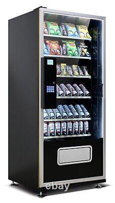 EPEX Cashless Large Combo Vending Machine with Stratified Temp Control Black