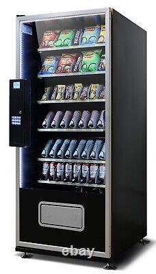 EPEX Cashless Large Combo Vending Machine with Stratified Temp Control Black