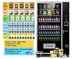 EPEX Extra Large Combo Vending Machine with Stratified Temp Control Black