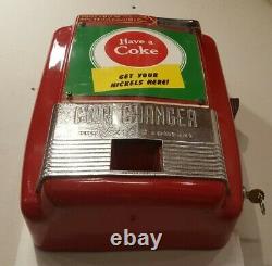 Excellent Fully Working! Vendo Coin Changer Coca Cola Nickel