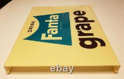 FANTA GRAPE DRINK Vtg 1960s Vending Machine INSERT PANEL Coca Cola 16 SODA SIGN