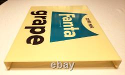 FANTA GRAPE DRINK Vtg 1960s Vending Machine INSERT PANEL Coca Cola 16 SODA SIGN