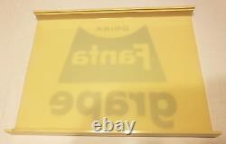 FANTA GRAPE DRINK Vtg 1960s Vending Machine INSERT PANEL Coca Cola 16 SODA SIGN