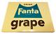 FANTA GRAPE DRINK Vtg Coca Cola 1960s Vending Machine 16 Insert Panel SODA SIGN