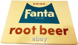 FANTA ROOT BEER Coke 60's VTG DISPLAY Vending Machine 16 Insert Panel SODA SIGN