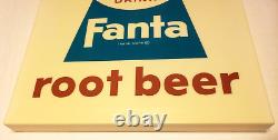 FANTA ROOT BEER Coke 60's VTG DISPLAY Vending Machine 16 Insert Panel SODA SIGN