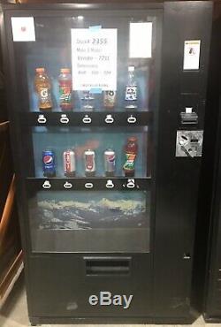 FREE SHIPPING Glass Front Vendo 721 Soda Vending Machine With Card Reader