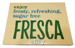 FRESCA Soft Drink VTG 1960s Vending Machine Insert Panel 16 Coca Cola SODA SIGN