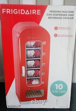 FRIGIDAIRE EFMIS045-RED Retro Vending Machine Can Dispenser & Beverage Cooler