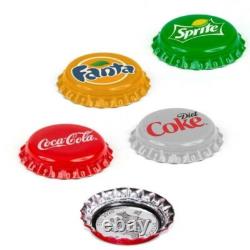 Fiji 2020 4 x 1$ COCA COLA Bottle Cap Vending Machine 4 Coin Silver Set