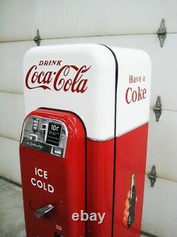 Freshly Restored Coke Machine, Vendo 44, Working, Soda, Sign
