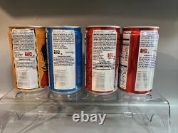 Frito-Lay 1996 Acrylic Display of 4 Various Crunch Cans Vending Machine Chips