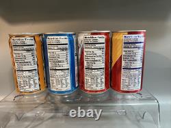 Frito-Lay 1996 Acrylic Display of 4 Various Crunch Cans Vending Machine Chips