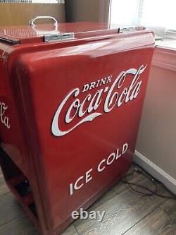Fully Restored Coca Cola Ice Chest (Red) 36 Height