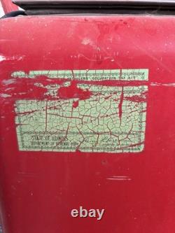 Glasco Coca-Cola Vintage Red Coin-Operated Soda Vending Machine